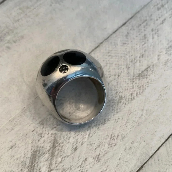 Black Dot  925 Ring - Picture 3 of 8